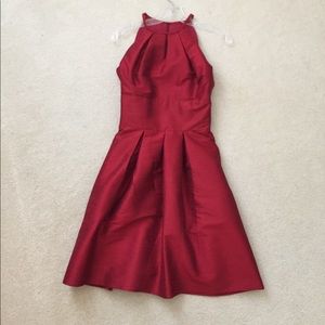Red Alfred Sung Cocktail Dress